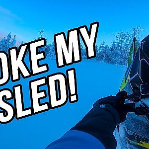 BROKE MY SLED! | Ski-Doo Freeride 146 - YouTube